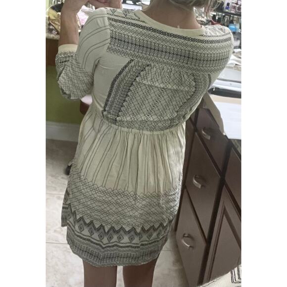 Anthropologie Floreat Pierre v neck crochet tassels dress boho size 6 small - Picture 5 of 5